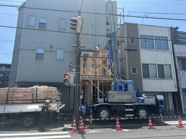 🏠静岡市葵区横田町Ｕ様邸　新築現場ー５　上棟
