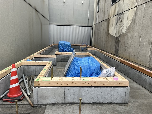 🏠静岡市葵区横田町Ｕ様邸　新築現場ー４　基礎工事・土台据え