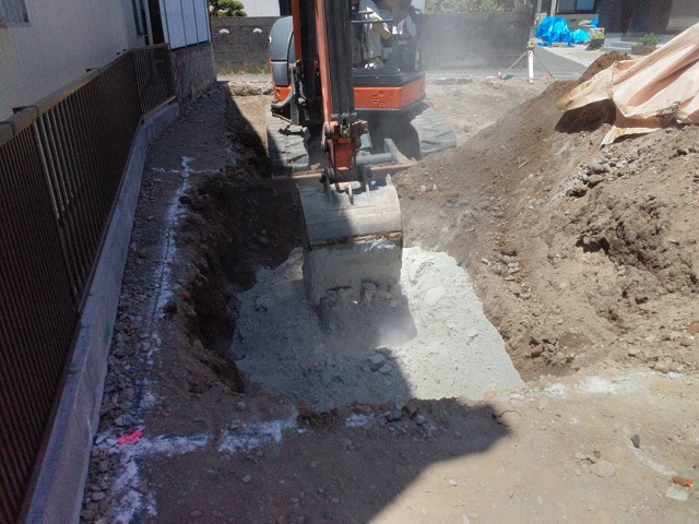 🏠静岡市清水区辻Ｓ様邸　新築現場‐３　地盤改良工事