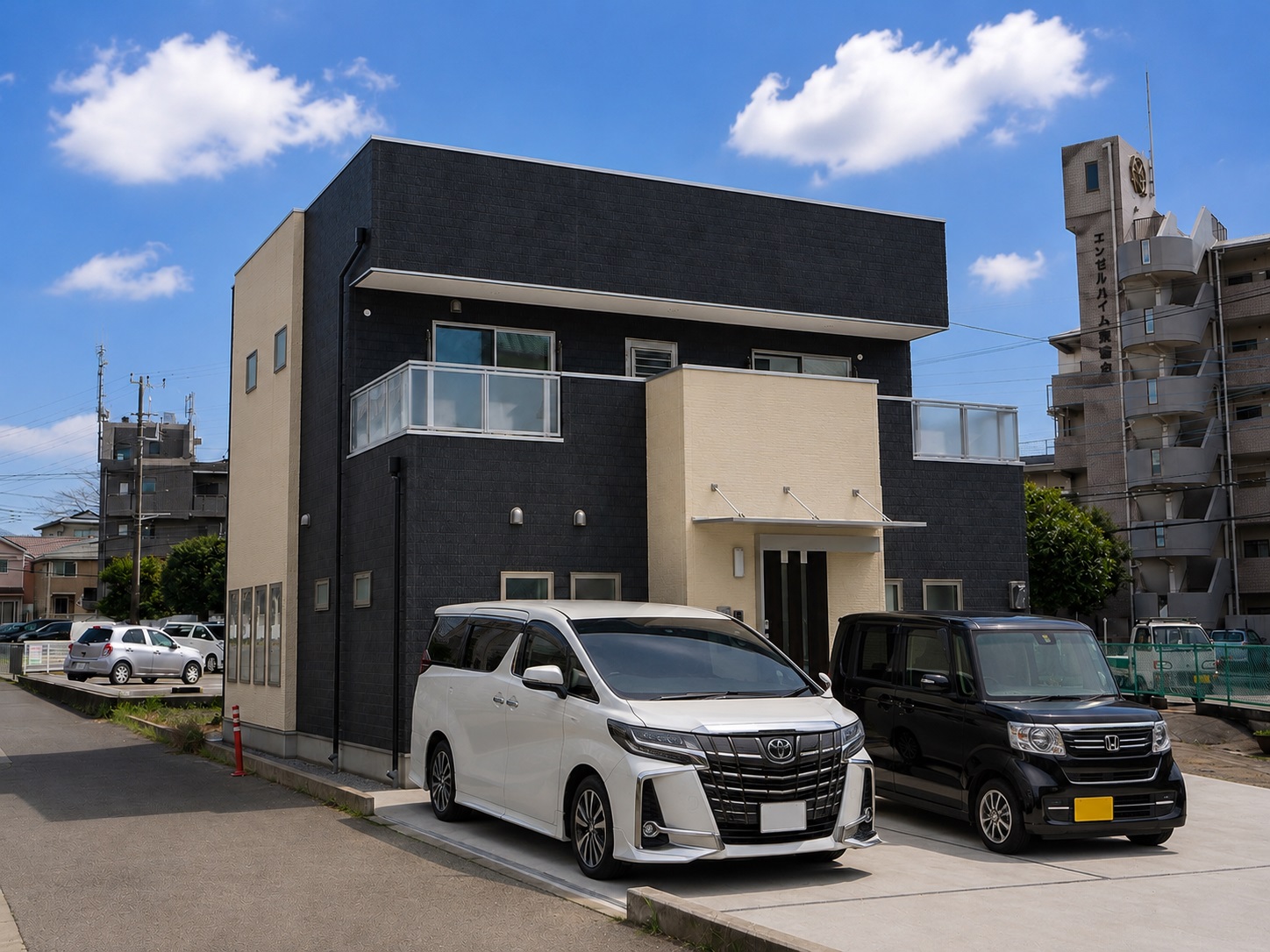 コントラストが美しいキューブデザインのモダンハウス！239