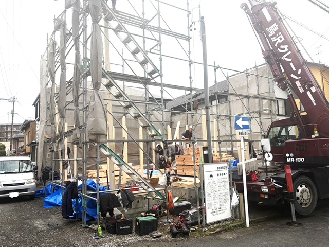 🏠静岡市駿河区馬淵S様邸 新築現場‐4 上棟