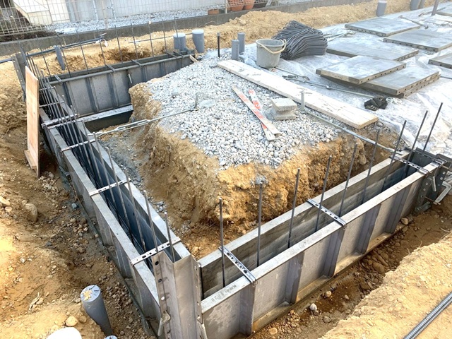 🏠浜松市中央区大平台Y様邸 新築現場‐3 基礎工事①