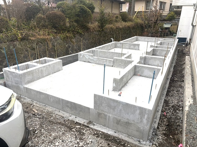 🏠御殿場市新橋Ｓ様邸　新築現場‐５　基礎工事