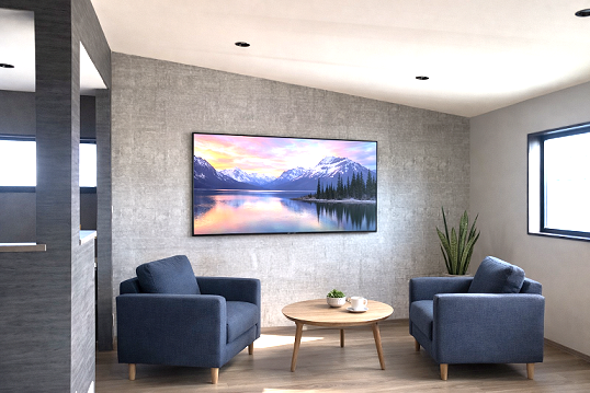 クローズドキッチンが存在感を出すLDKの家