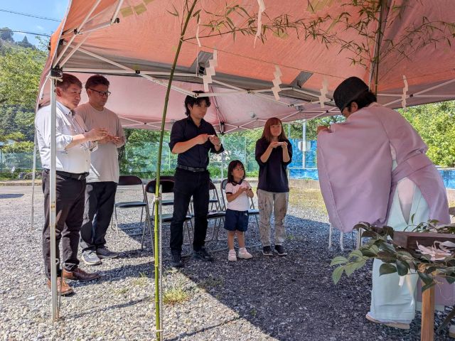 🏠静岡市駿河区丸子M様事務所 新築現場-2 地鎮祭