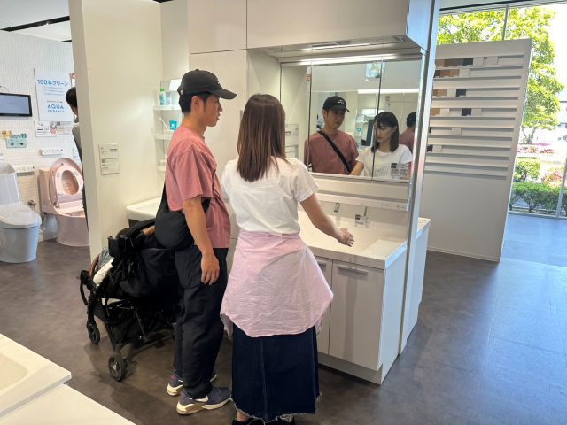 🏠静岡市葵区葵町Ｓ様邸　新築現場‐２　ショールームで打ち合わ…