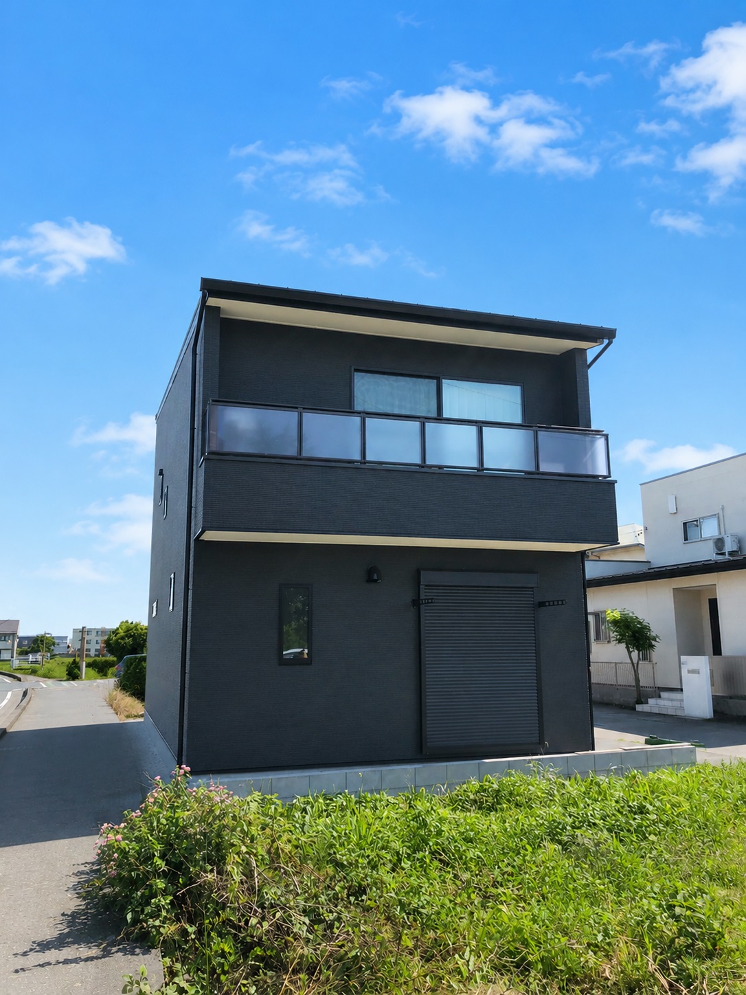 間口6.7mの斜めで細長い土地でも大満足なマイホームに仕上がり…
