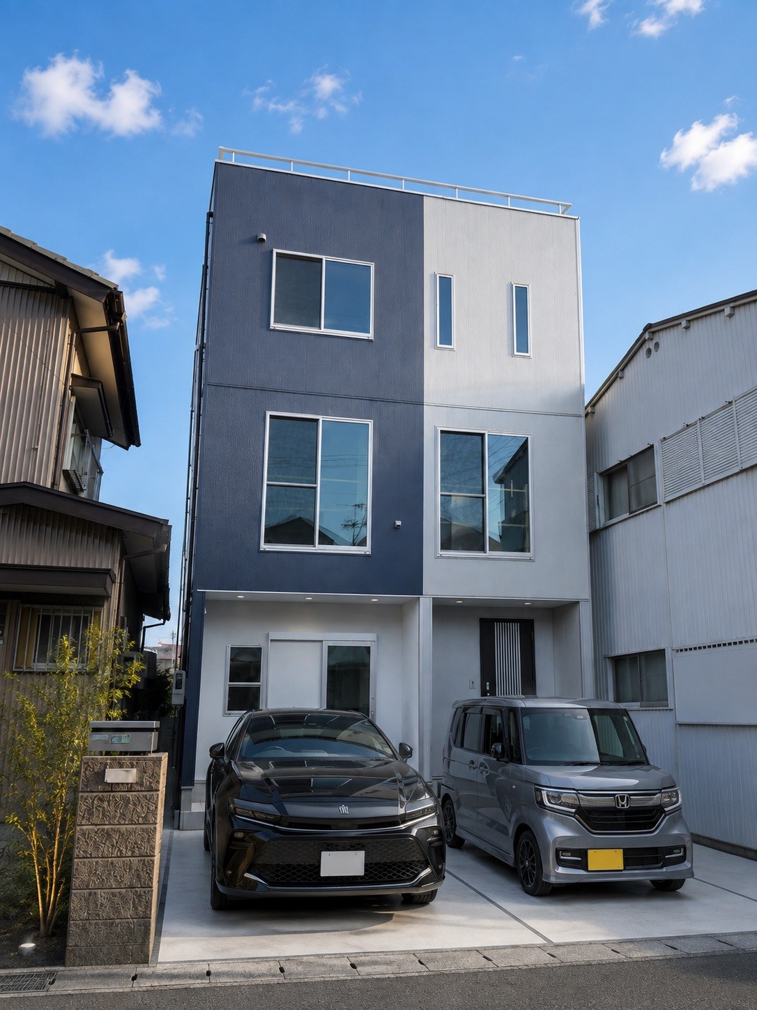 スタイリッシュモダンの店舗併用三階建て住宅！208