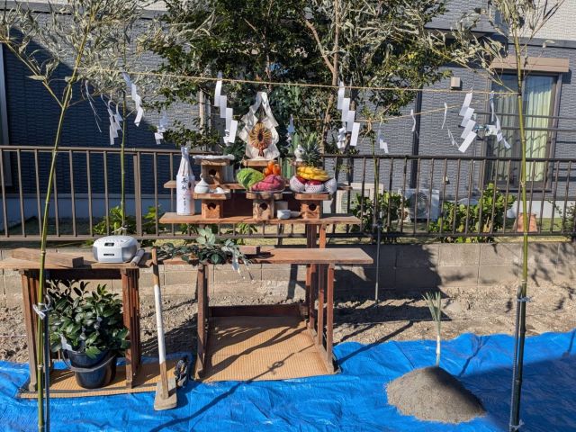 🏠藤枝市Ｏ様邸　新築現場‐２　解体工事・地鎮祭