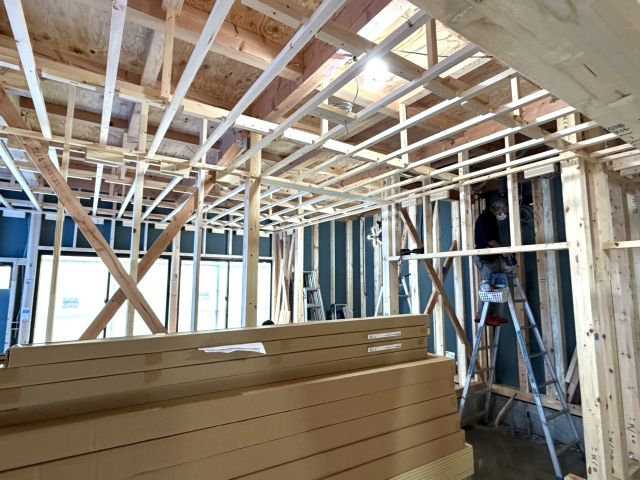 🏠静岡市駿河区丸子Ｍ様事務所　新築現場-６　木工事